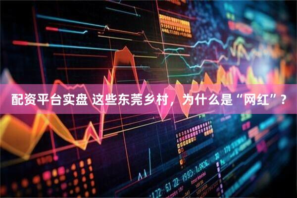 配资平台实盘 这些东莞乡村，为什么是“网红”？